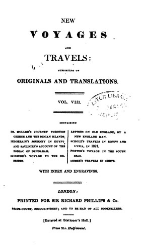 New Voyages and Travels: Consisting of Originals, Translations, and Abridgements.