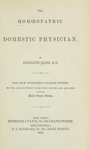 The homopathic domestic physicians