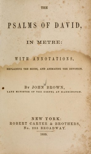 The Psalms of David in metre