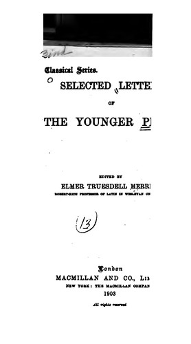 Selected letters of the younger Pliny