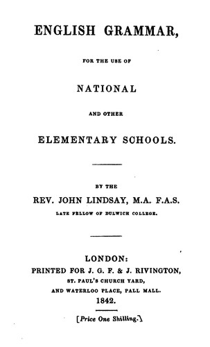 English grammar, for schools