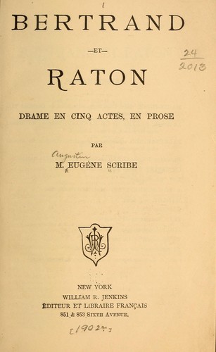Bertrand et Raton