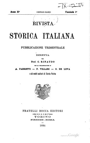 Rivista storica italiana