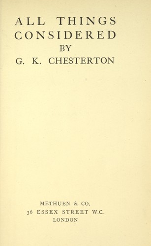 All things considered