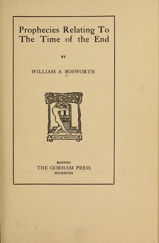 Prophecies relating to the time of the end