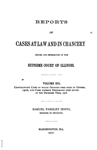 Reports of Cases at Law and in Chancery Argued and Determined in the Supreme ...
