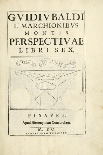 Gvidivbaldi è marchionibvs Montis Perspectivae libri sex.