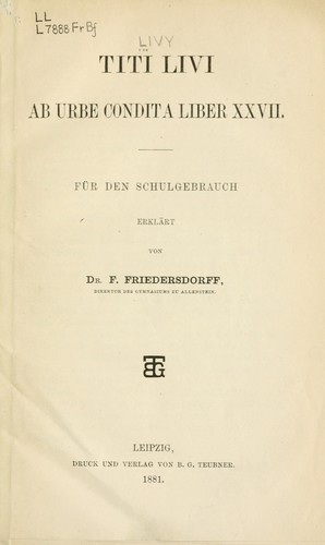 Ab urbe condita, liber XXVII