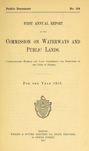 Annual report of the Commission on Waterways and Public Lands
