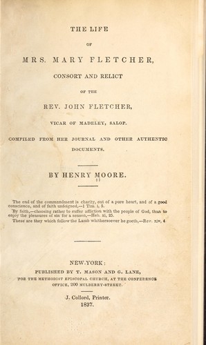 The life of Mrs. Mary Fletcher