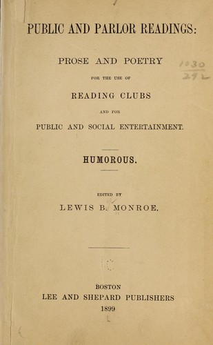 Public and parlor readings