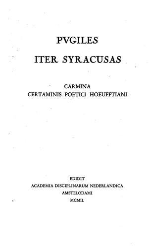 Certamen poeticum Hoeufftianum