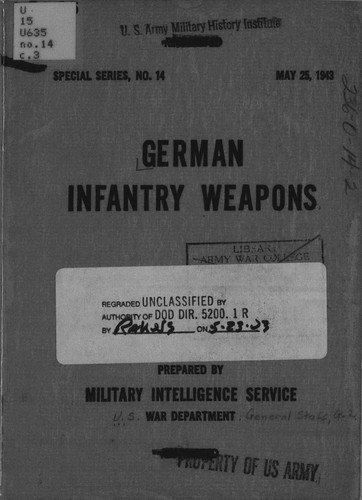 German Infantry Weapons