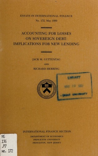 Accounting for losses on sovereign debt