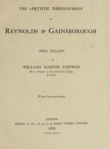 The artistic development of Reynolds & Gainsborough