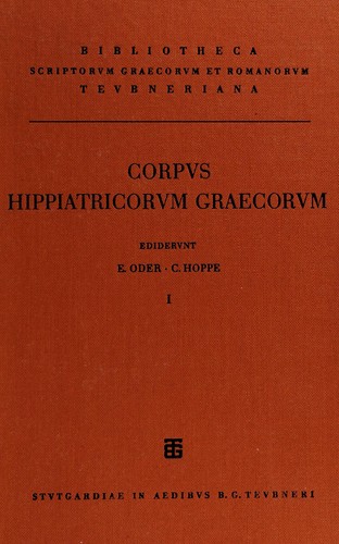 Corpus hippiatricorum graecorum.