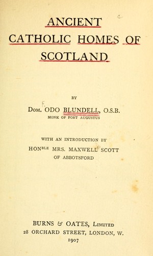 Ancient Catholic homes of Scotland