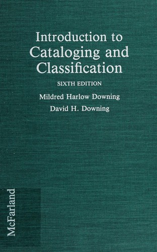 Introduction to cataloging and classification