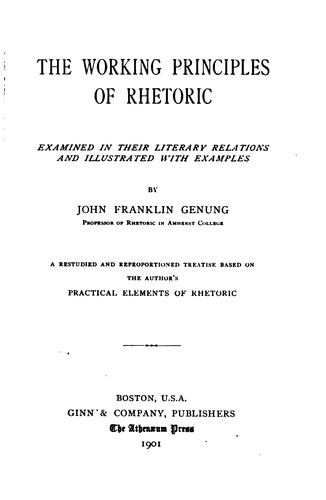 Working Principles of Rhetoric ...