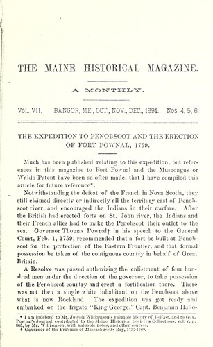 The Maine historical magazine
