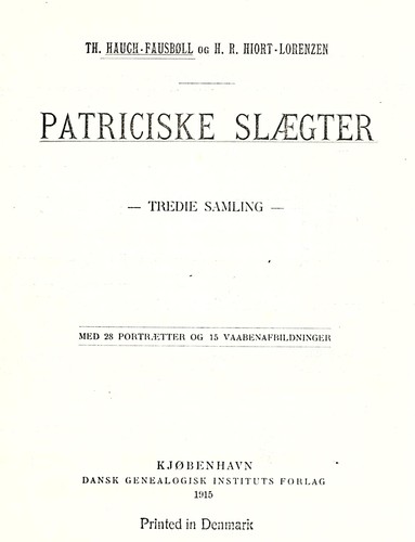 Patriciske slaegter