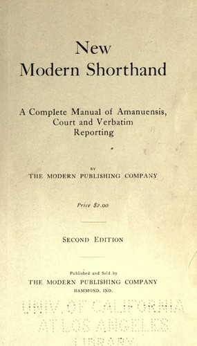 New modern shorthand