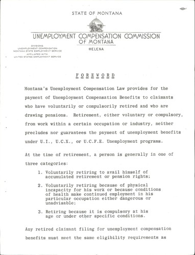 Distribution of pensions among claimants drawing unemployment compensation for period April 1, 1965 thru April 30, 1966