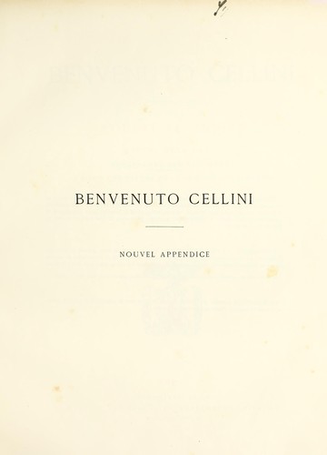 Benvenuto Cellini