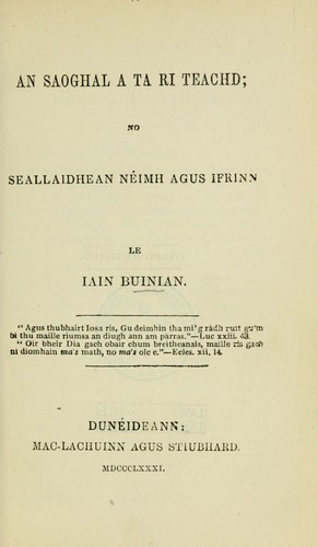 An saoghal a ta ri teachd no seallaidhean Nmh agus Ifrinn