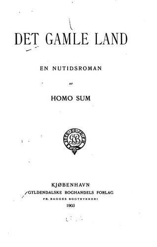 Der gamle land: en nutidsroman