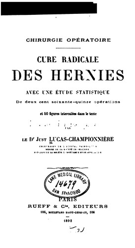 Chirurgie opératoire