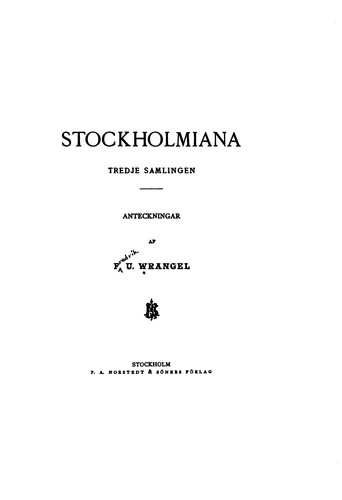 Stockholmiana