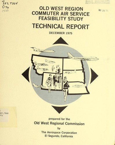 Old West Region commuter air service feasibility study