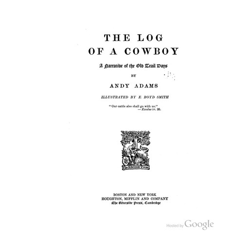 The log of a cowboy