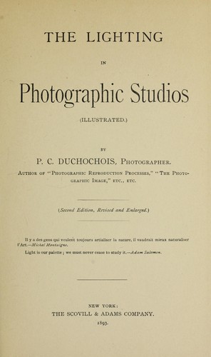 The lighting in photographic studios.