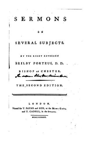 Sermons on Several Subjects.