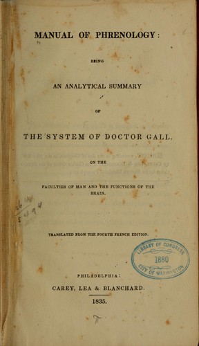 Manual of phrenology