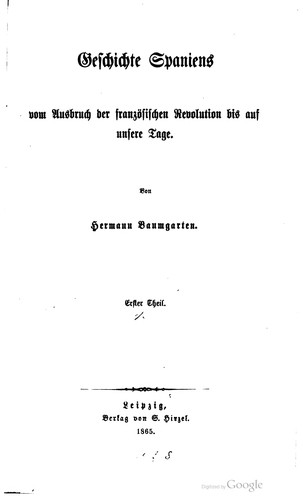 Geschichte Spaniens vom ausbruch der französischen revolution bis auf unsere tage