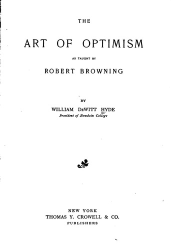 The Art of Optimism as Taught by Robert Browning
