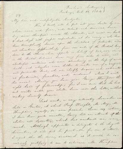 [Letter to] My dear and indefatigable Coadjutor