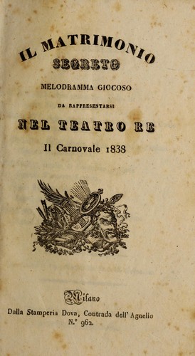 Il matrimonio segreto