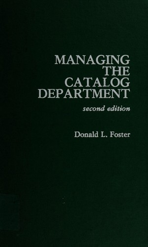 Managing the catalog department