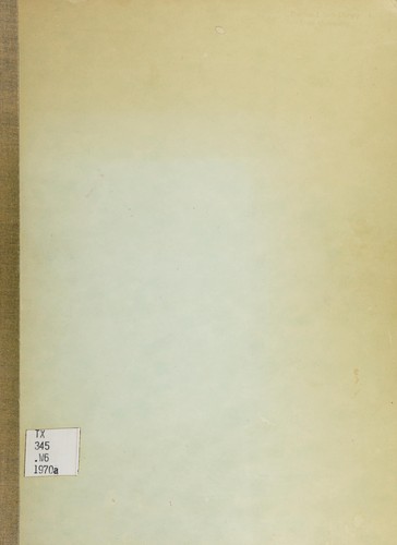 Three reports from Second World Food Congress, June 1970, The Hague