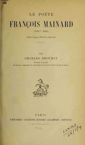 Le poète François Mainard