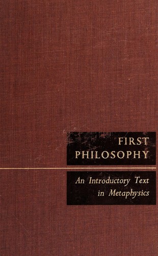 First philosophy