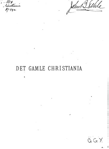 Det gamle Christiania, 1624-1814