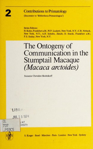 The ontogeny of communication in the stumptail macaque (Macaca arctoides).