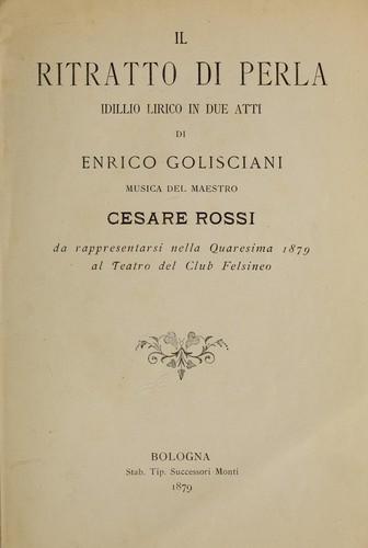 Il ritratto di perla