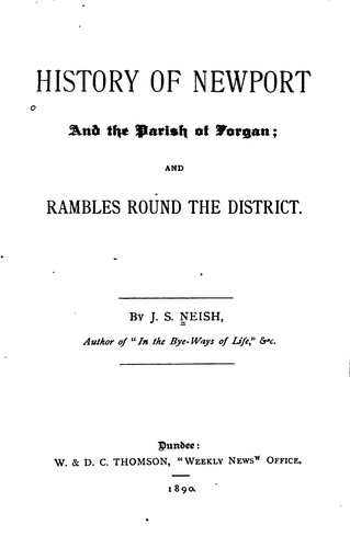 History of Newport and the Parish of Forgan, and Rambles Around the District