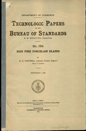 High fire porcelain glazes